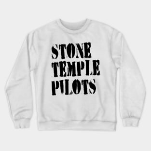 stone temple pilots black text Crewneck Sweatshirt